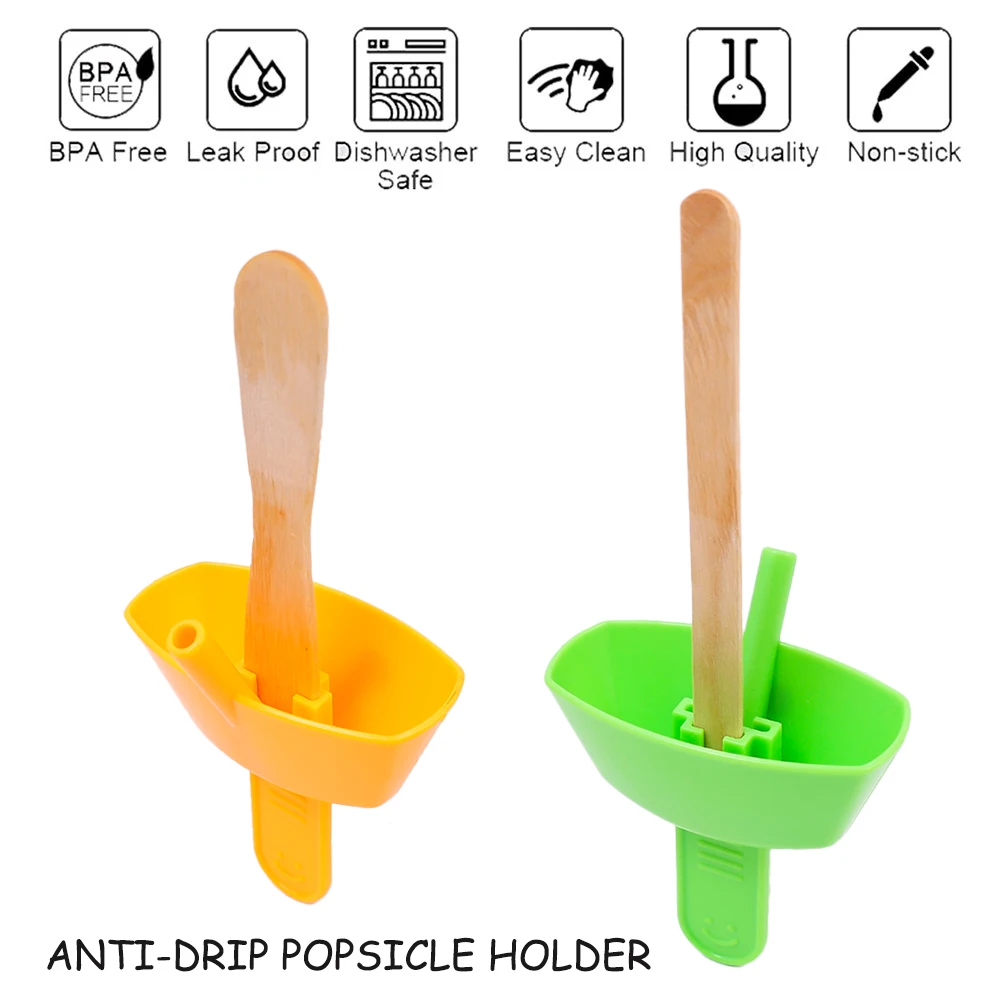 Drip-Proof Popsicle Rack Spill Proof Ice Guard Holder Pop No Drop Kids Handheld Ice Cream Holders Anti-drip Popsicles Tray popsicle rack popsicle holders sleeves ice cream cone holder ice cream stick tools