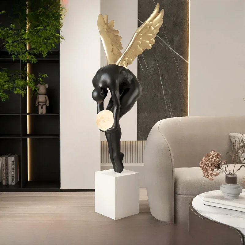 Luminous Wing Figure Statue 2