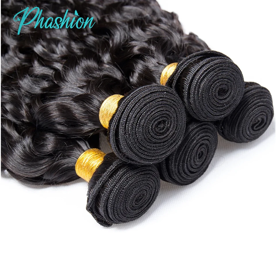 Human Hair Extensions Phashion Water Human Hair Bundles 1/3 Pcs/Lot 30 32 Inch Remy Hair Extensions Black Women Brazilian Weave 10A