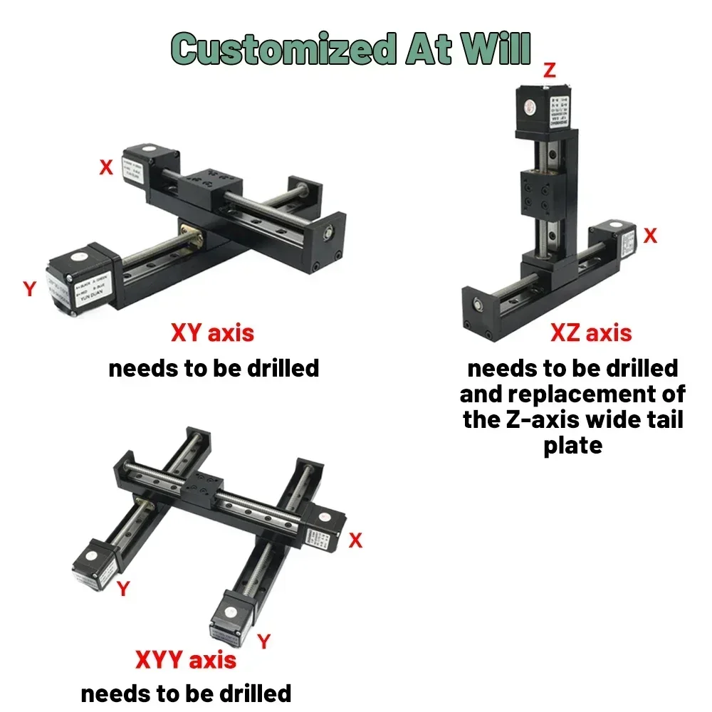 優介 YunDuan XY/XYZ Axis Sliding Table T06 Mini Trapezoidal Lead Screw