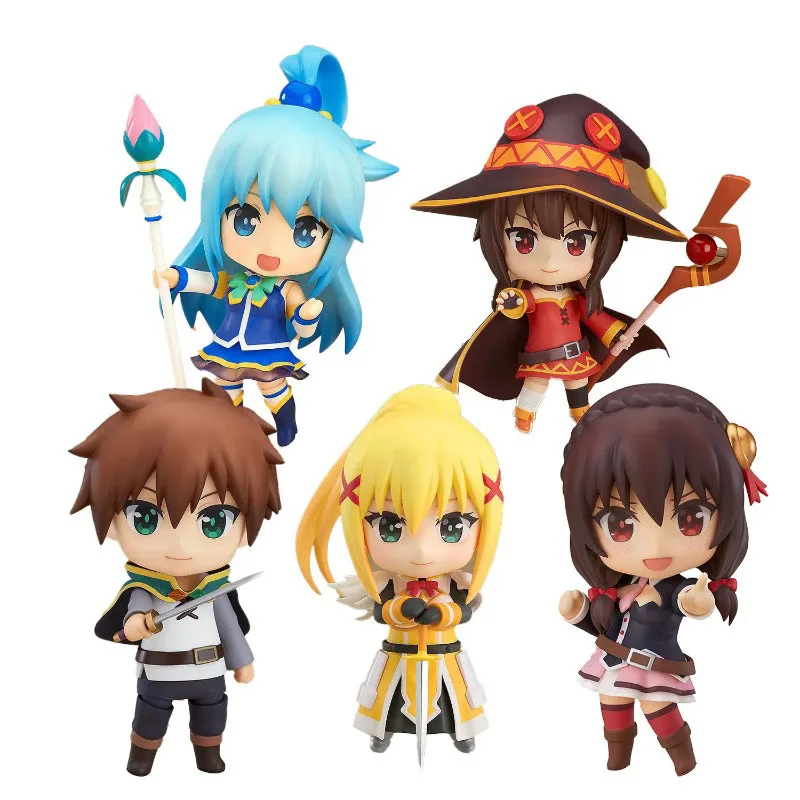 

В наличии Оригинальные игрушки модели 826 Yunyun 876 Satou Kazuma 758 редраратина дуктина Ford 725 Megumin 630 Aqua