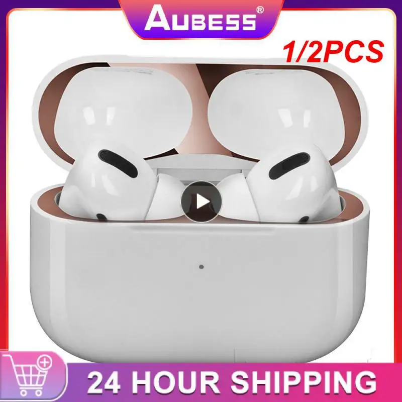 

1/2 шт., беспроводные силиконовые чехлы для Airpod