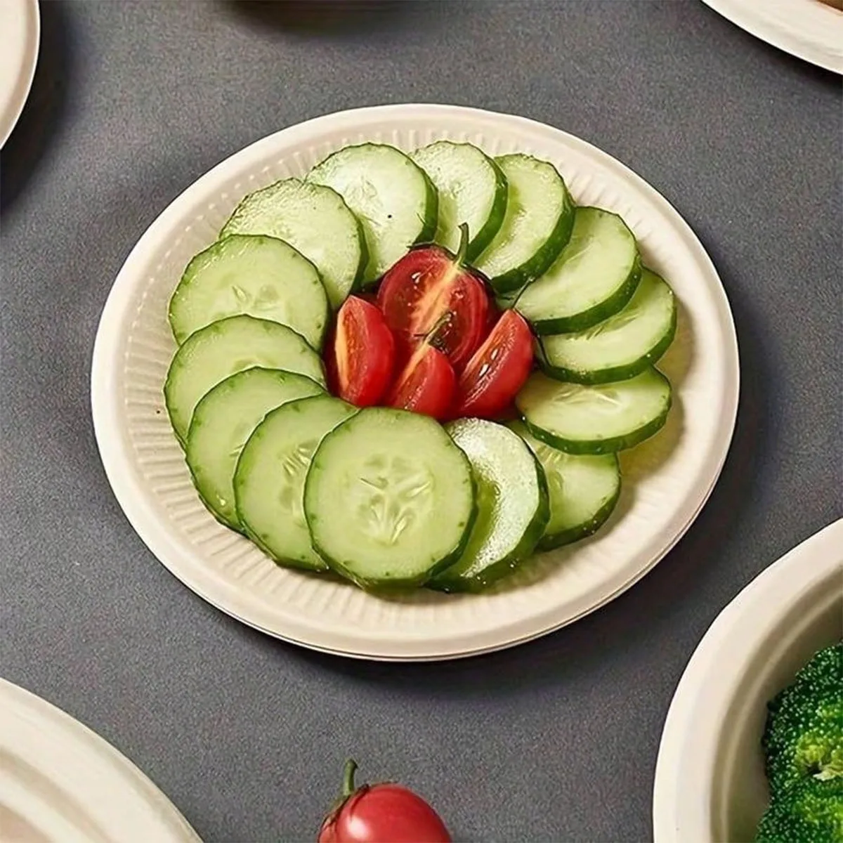 10pcs-Disposable white paper tray, handmade DIY artwork, perfect food container for snacks, tableware accessories