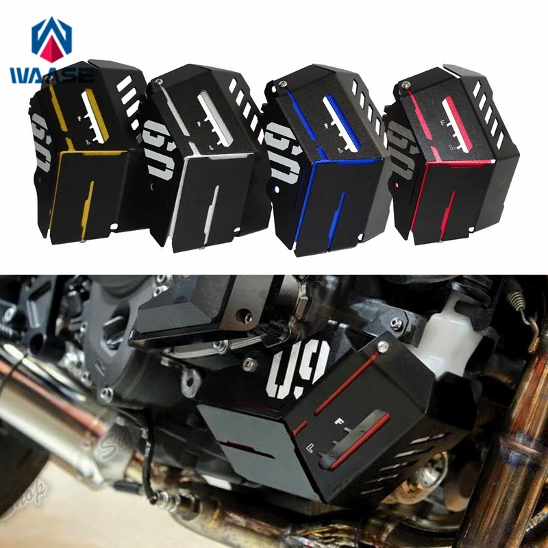

waase For Yamaha MT-09 MT09 FZ-09 FZ09 2014 2015 2016 2017 2018 2019 2020 Radiator Water Coolant Resevoir Tank Guard Cover
