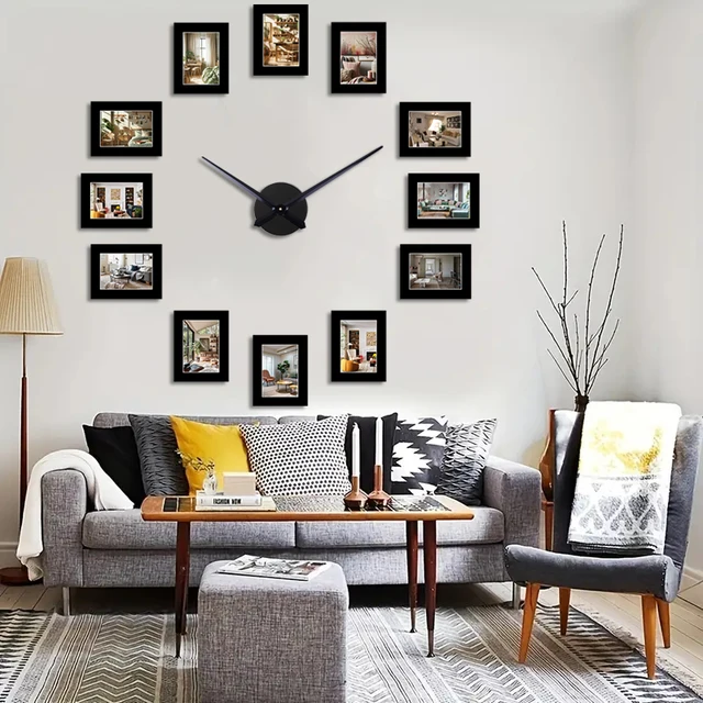 foto wanduhr mit rahmen