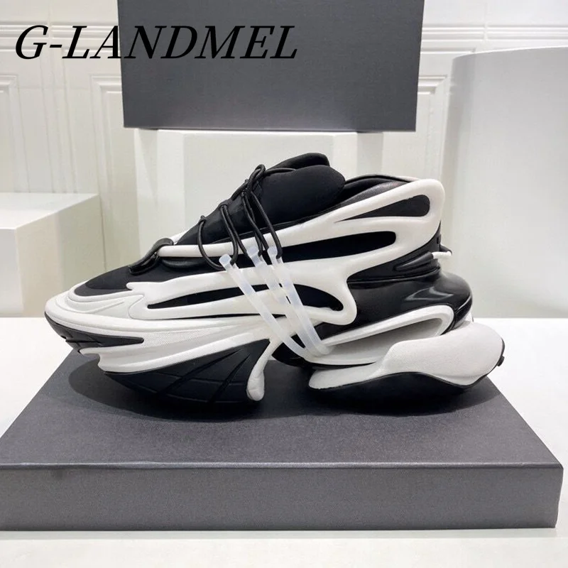 New-2022-Couple-Sneakers-Thick-Sole-Lace-Up-Flat-Shoe-Fashion-Mixed ...