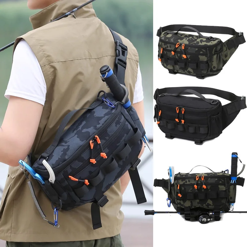 Waterproof Nylon Tactical Fanny Pack for Outdoor Camping Hiking