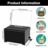Acrylic Donation Box Portable Ballot Box With Key Suggestion Box For envelopes coins Fundraising Multipurpose Raffle Box 1