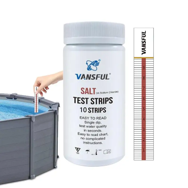 Тест-полоски для соли в бассейне, многофункциональные тест-полоски для определения соленой воды, для гидромассажная Ванна, спа