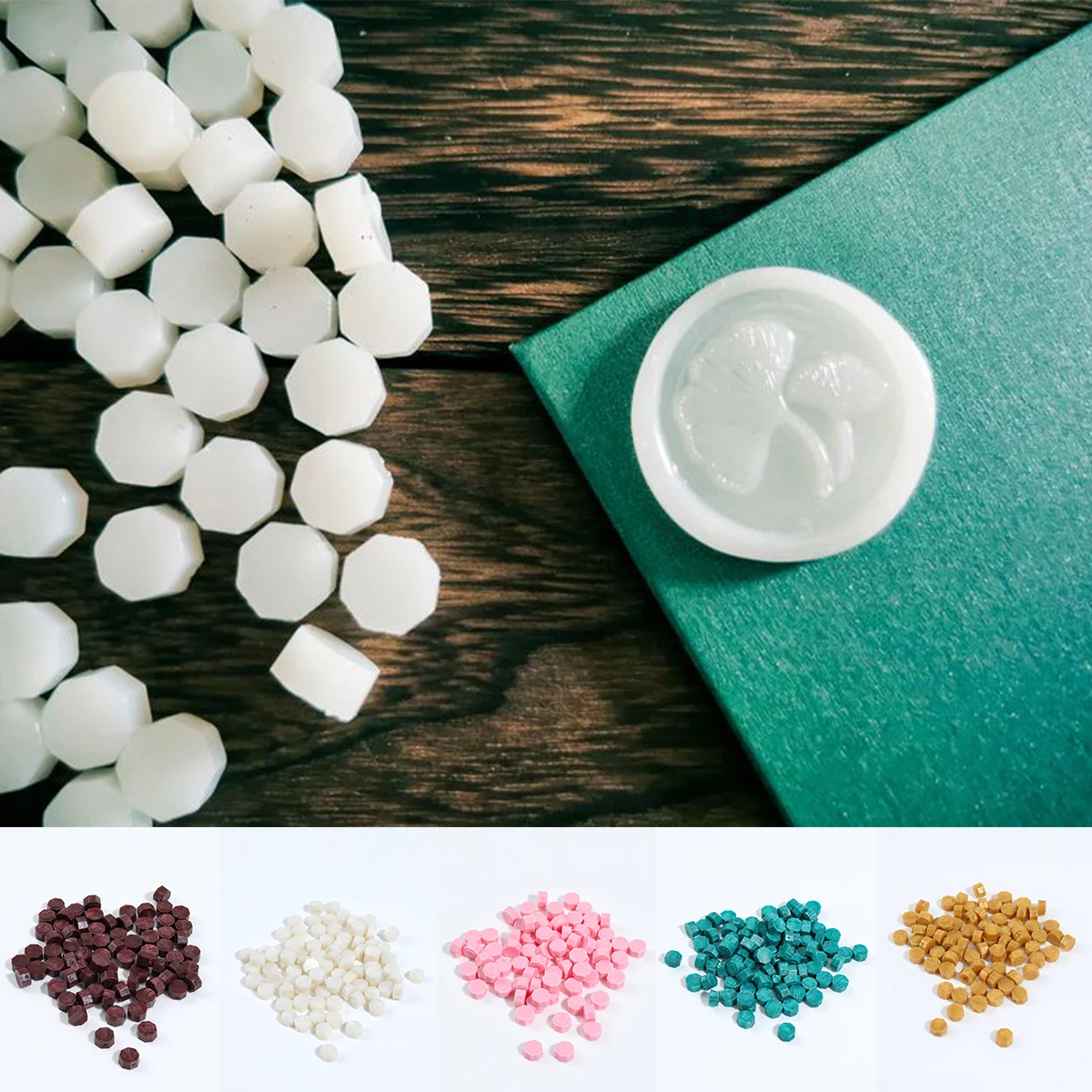 120pcs Wax for Candle Make White Beeswax Pellets Cosmetic Soy Wax Pastilles for DIY Natural Soybean Making Crafts
