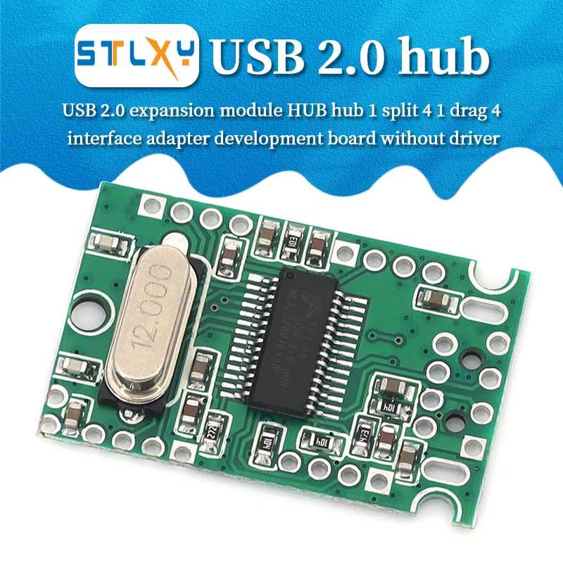 USB 2.0 확장 모듈 허브 집중 장치 1분 4 1 드래그 4 인터페이스 전송 개발 보드 드라이브 없음