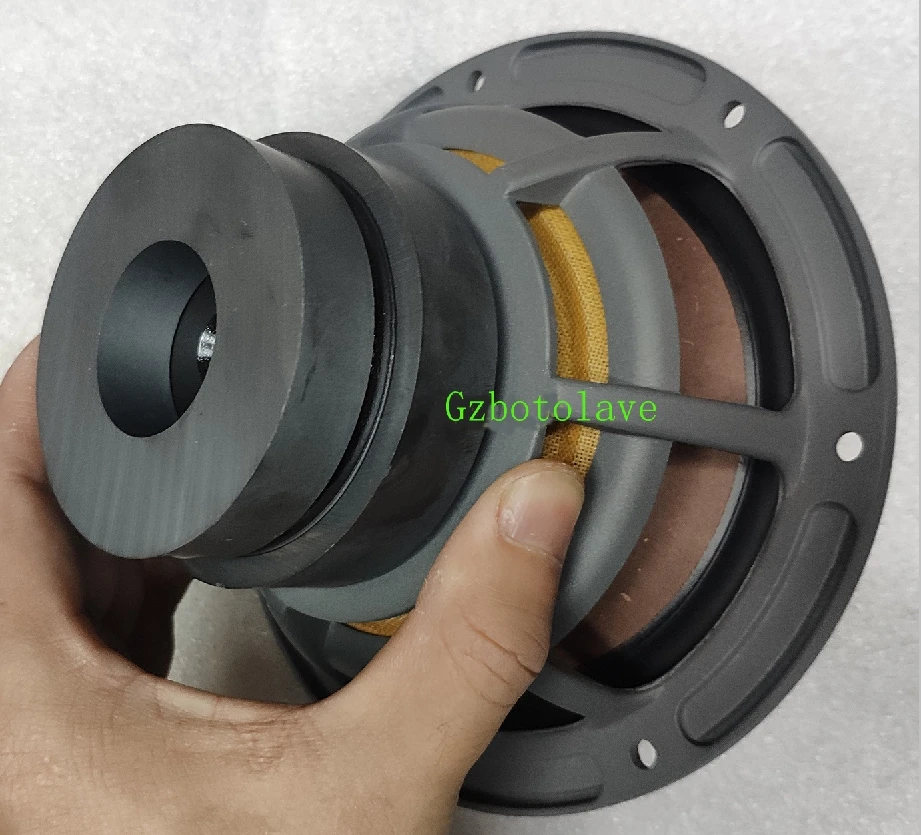 1 pair Denmark 8'' casting aluminum frame midrange 8 inch bass speaker mid-woofer wood pulp cone
