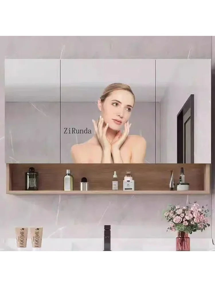 ic Luxury Bathroom Cabinets Multifunction Vanity with Sink Mirror Cabinets with Lamp Simple Home Furniture Arredo