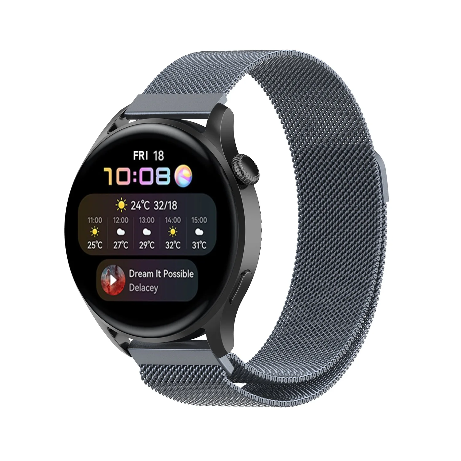 Elegant Milanese Loop Magnetic Bracelet Strap - 22mm Watch Band