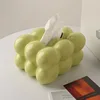 VEEHOME silvering Creative ceramic tissue box, egg-shaped tabletop decoration, light luxury decoration,living room paper box, 5