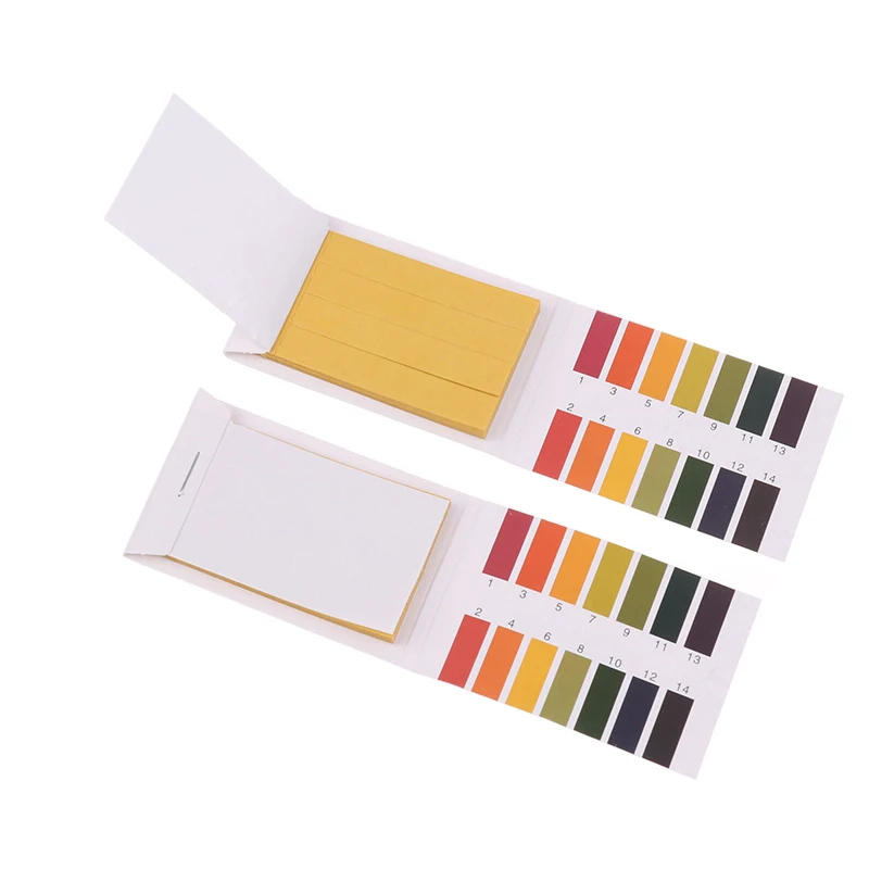 400pcs/5books Professional 1-14 Ph Litmus Paper Ph Test Strips Water Cosmetics Soil Acidity Test Strips With Control Card