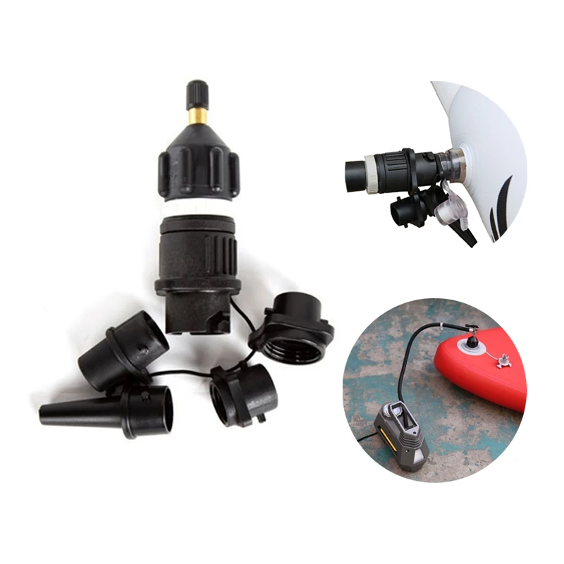 Kayak Pool Board SUP Air Pump Inflation Adapter Multi Function Beach Surf Inflation Mattress Water Sports