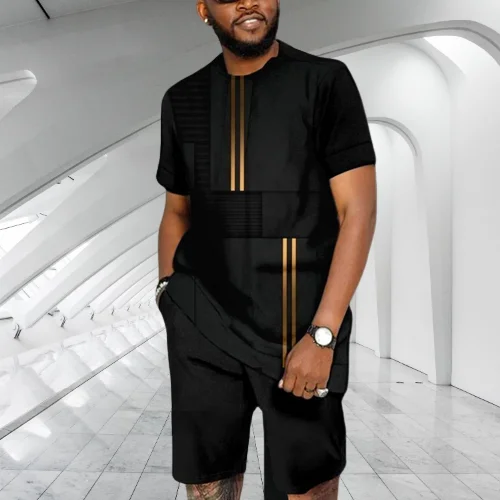 

Men's TShirts Shorts Tracksuit 2 Piece Set 3D Fashion Oversized Sportwear Casual Short Sleeve Streetwear Men Clothing Outfit Set