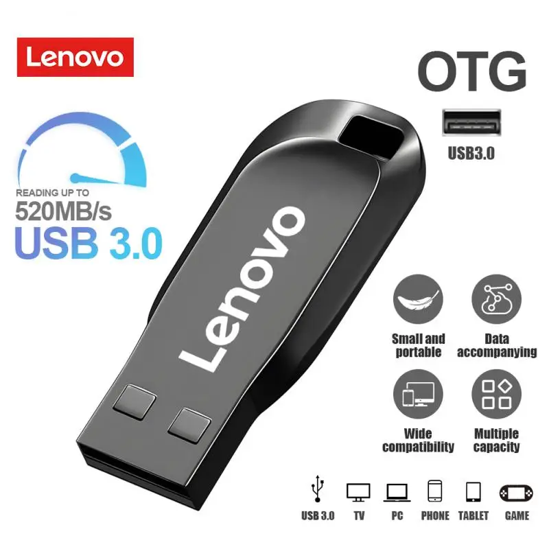Lenovo Usb 3.0 Driver Flash Usb Ad Alta Velocità 2Tb Pendrive In Metallo 128Gb Pen Drive Memory U Disk Spedizione Gratuita Per Tablet/Dash Cam