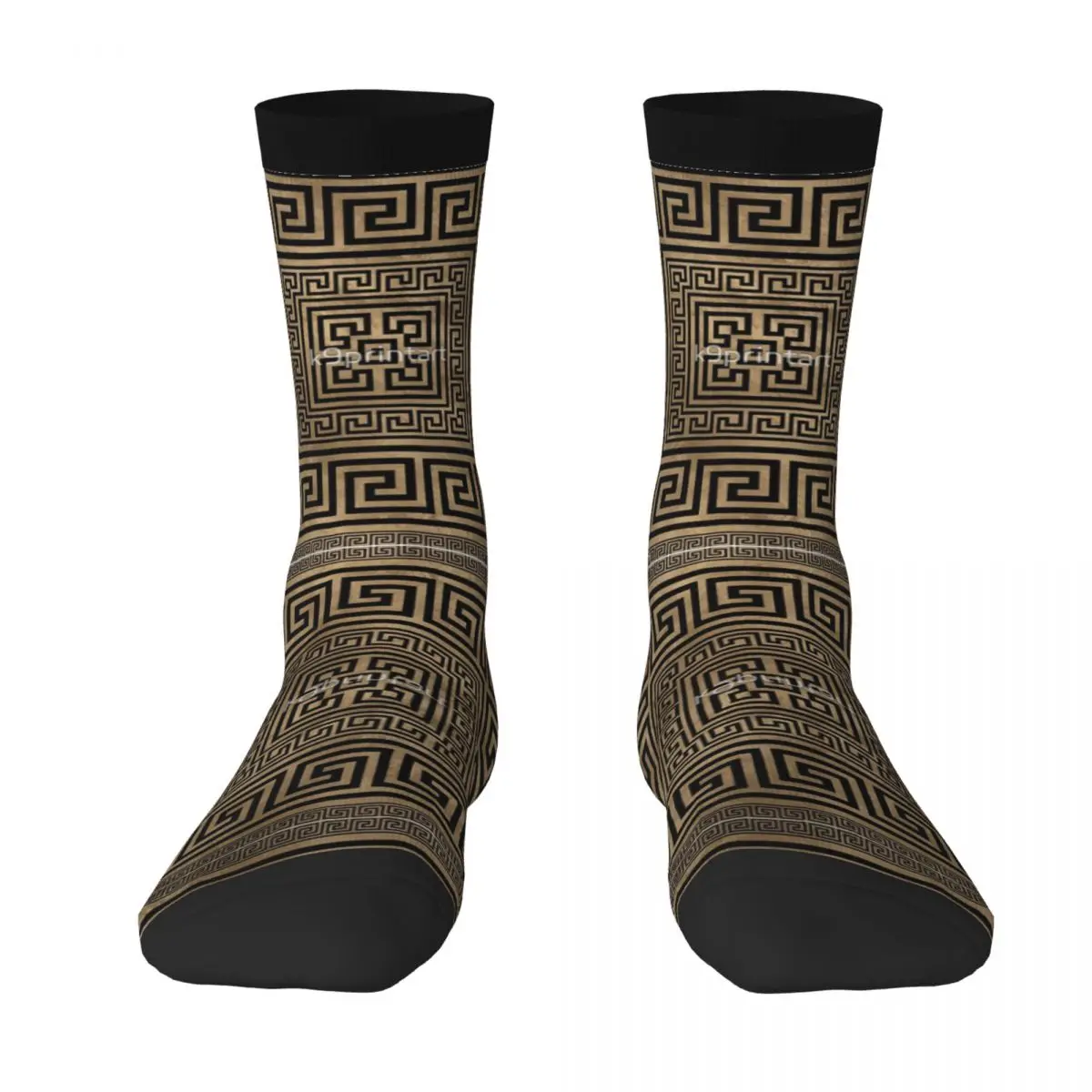 

Greek Key Ornament Meander 5 Socks Casual Graphic BEST TO BUY Humor Graphic Color contrast Drawstring Backpack Elastic Stockings