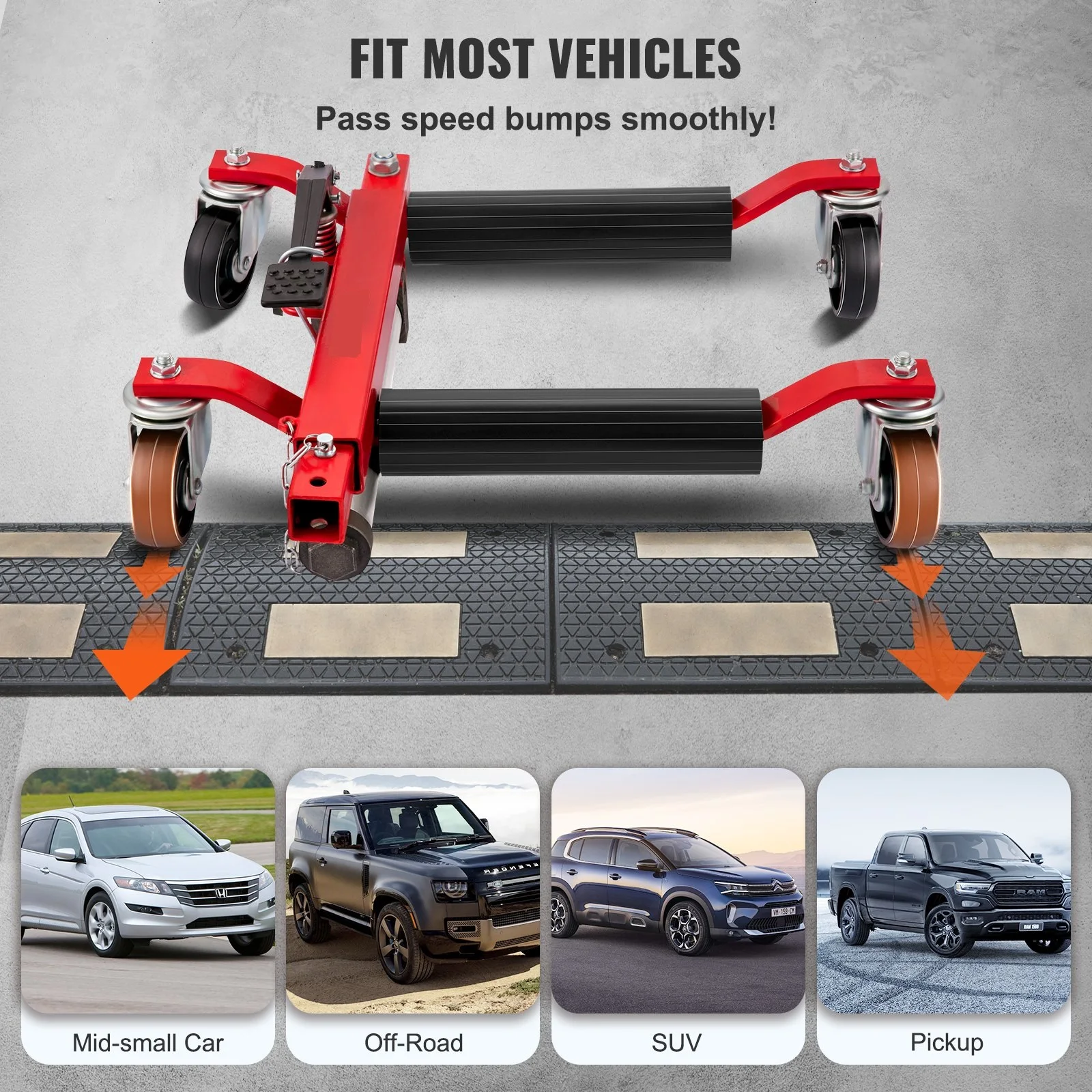 Wheel Dolly Hydraulic Car Dolly Tire Skate 1500LBS/680KG Jacks With Rotating Wheel for Vehicle SUV Car Auto Repair Moving
