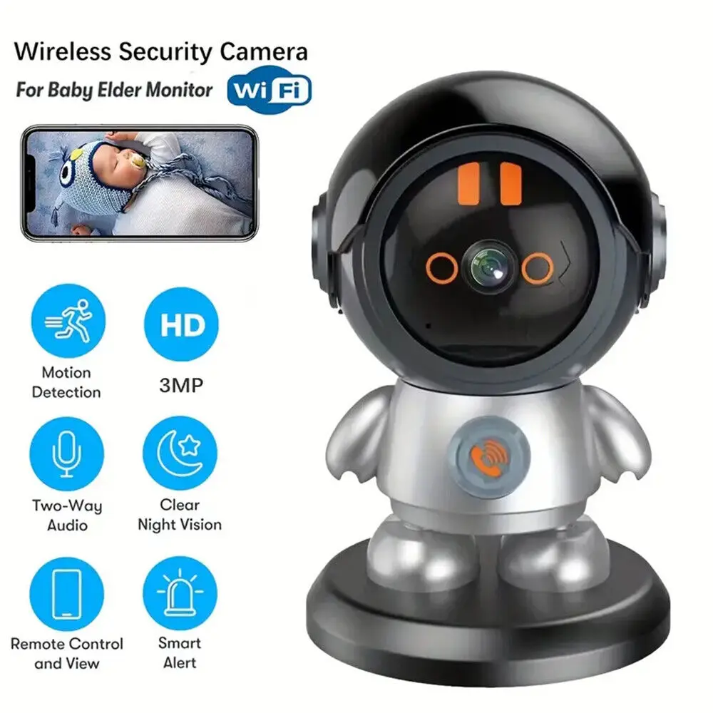 

3MP HD PTZ WiFi IP Camera Security Robot Camera Indoor Baby Monitor Two Way Talk Human Tracking Wifi Surveillance Camera