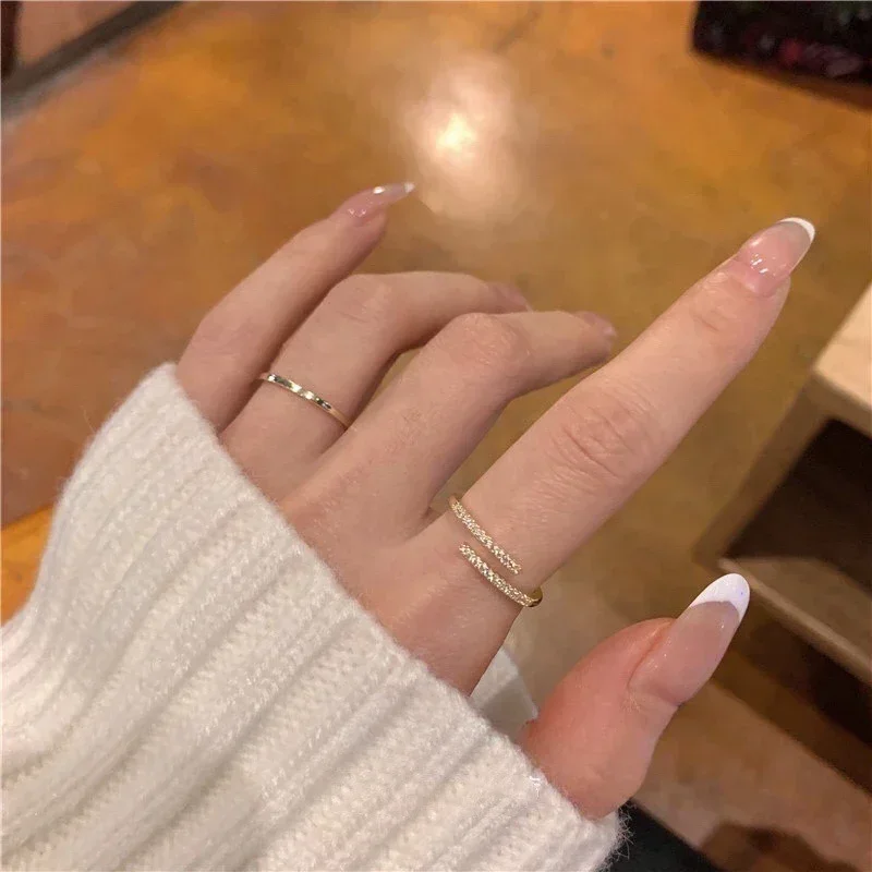 خاتم مفتوح مرصع ناعم