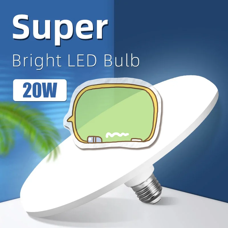 +-+1pc LED 전구 E27 Led 램프 슈퍼 브라이트 20W 220V UFO Led 조명 실내 흰색 조명 테이블 램프 차고 조명