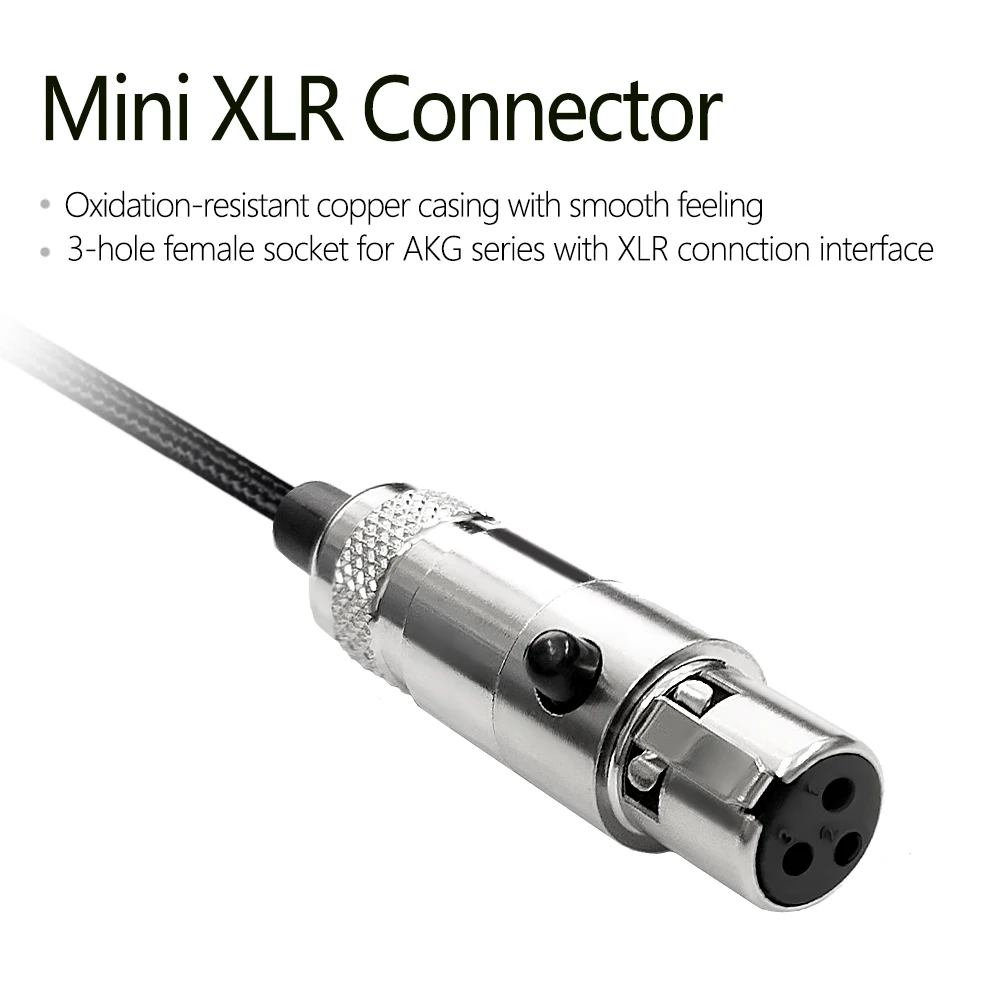 Mini XLR 3pin to 3.5mm/6.35mm High purity 5N OFC Headphone Balanced Adapter Audio Cable for AKG-K240 K141 K271 K702 Q701 K712
