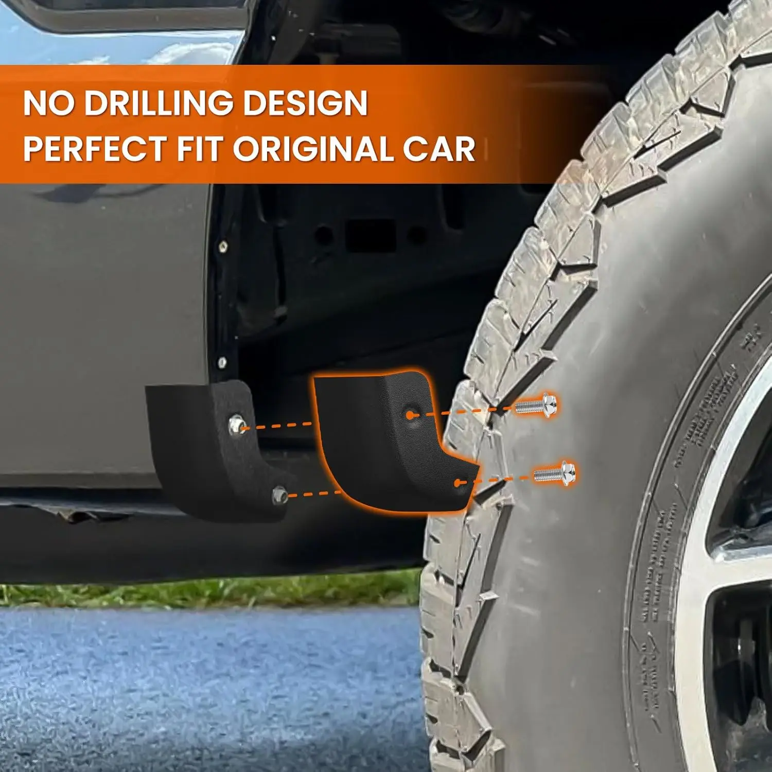 포드 F150 2WD/4WD 머드 가드 제거 캡 머드플랩 제거 포드 F150 액세서리 2021-2026 2022 2023 2024 2025