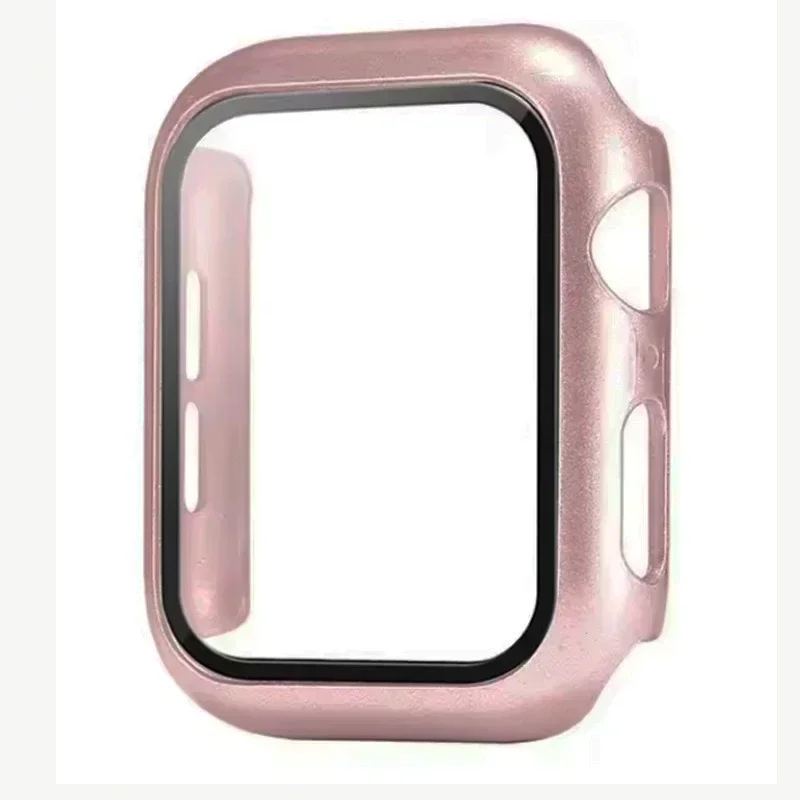 Enhanced PC Full Cover Watch Case with Tempered Glass Screen Protector, Anti‑Scratch Shell