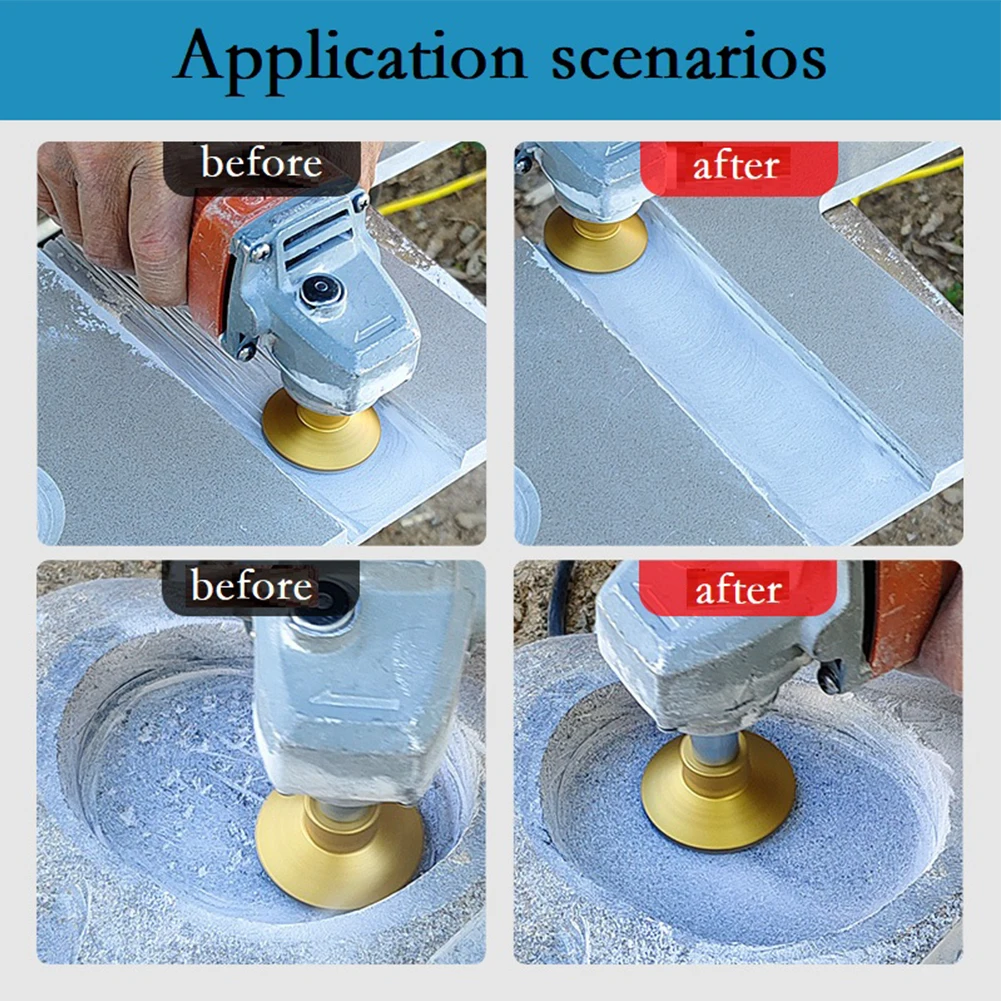 

Strong Grinding Force For Granite For Marble Grinding Head Grinding Tool 2inch 50mm Brazing Golden High Finish
