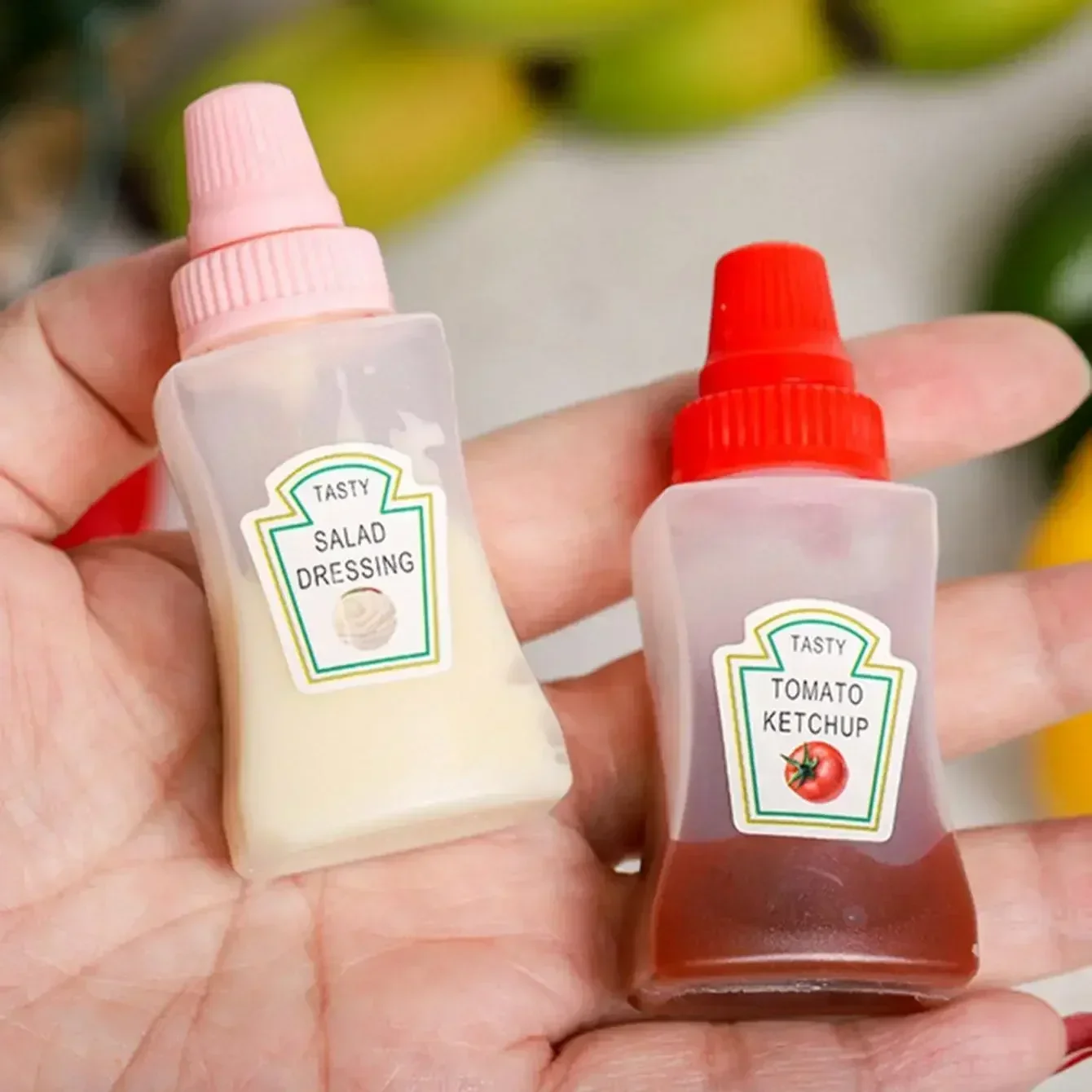 Japanese Style Mini Condiment Dispenser for Office BBQ Salad