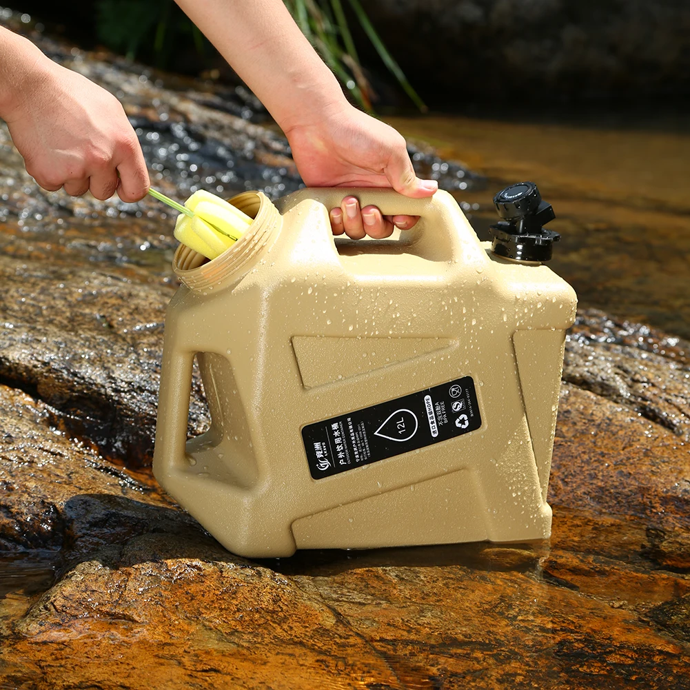 12L Water Storage Container No Leakage Water Storage Carrier Portable Large Capacity Outdoor Hiking Accessories 2