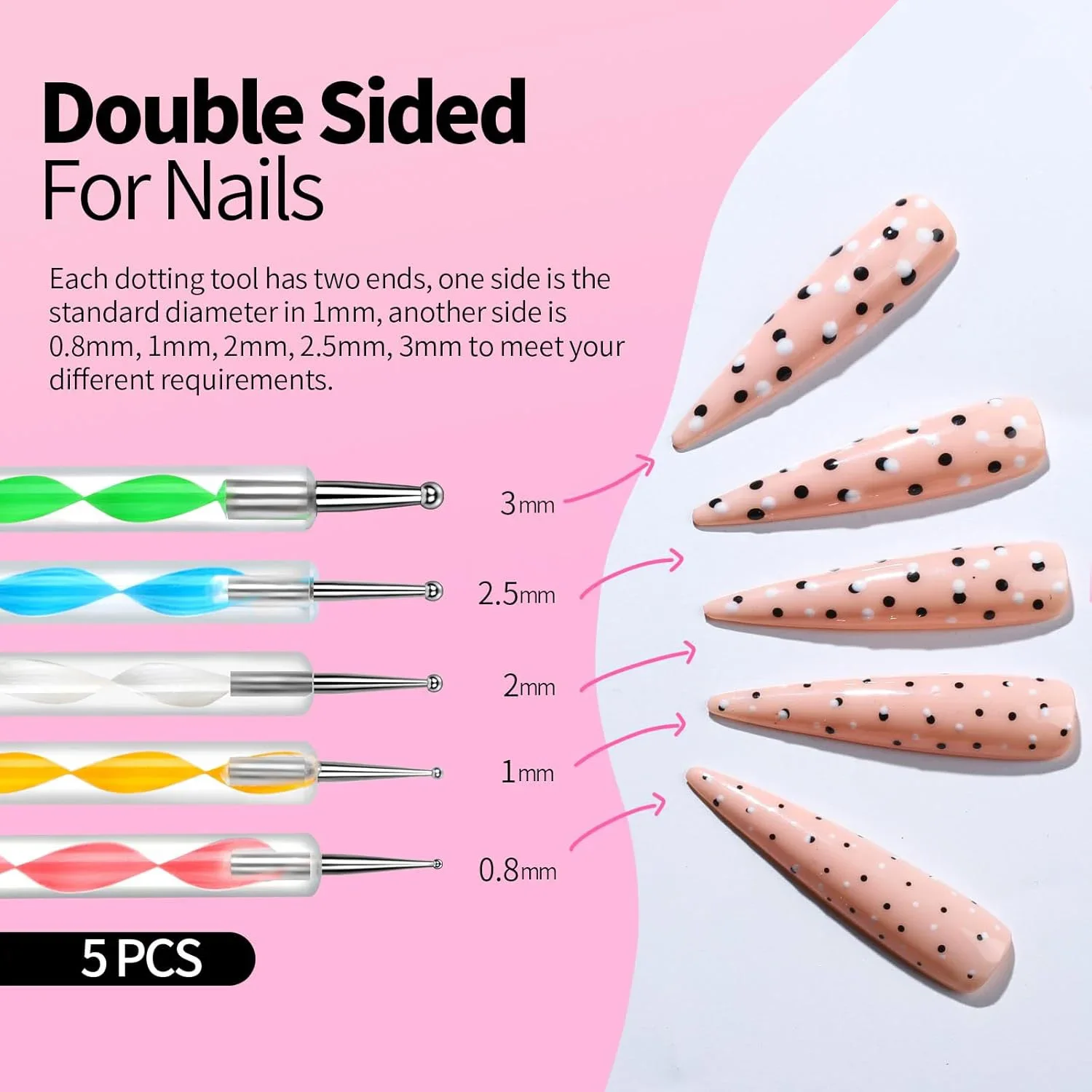 Professional Nail Art Kit: Complete with Brushes, Dotting Pens, Holders & Essential Tools. Perfect for Salon Pros & Home DIY - 5