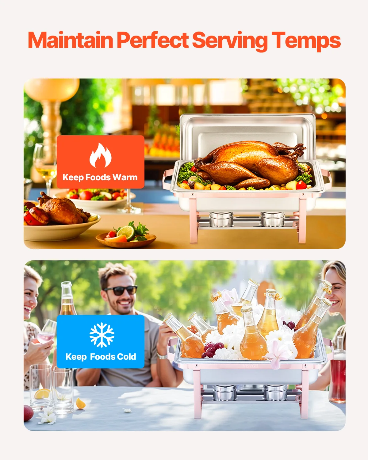 Stainless Steel Chafing Dish Buffet Set for Party Catering