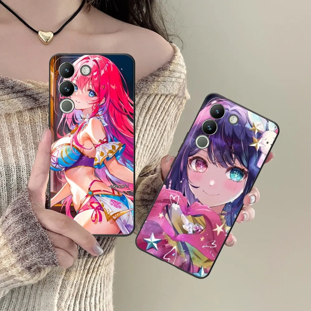 Anime Oshinoko Fashion Cell Phone Case For Vivo Y95 Y93 Y31 Y20 V19 V17 V15 Pro X60 Nex Black Soft Phone Cover Funda