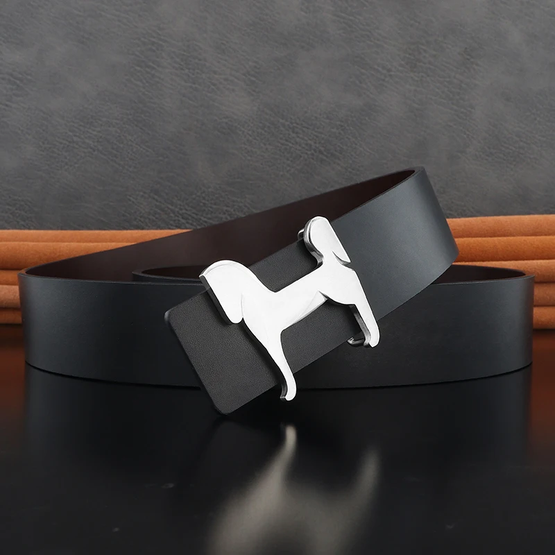 Black silver buckle
