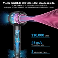 Sèche-cheveux ionique électrique 5 en 1, haute vitesse, sans lame, ion négatif, professionnel, 1,8 m, sèche-cheveux super sans lame 1