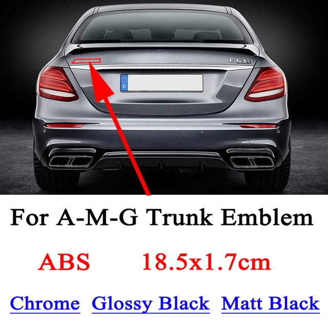 Logo AMG mercedes noir Brillant - Équipement auto