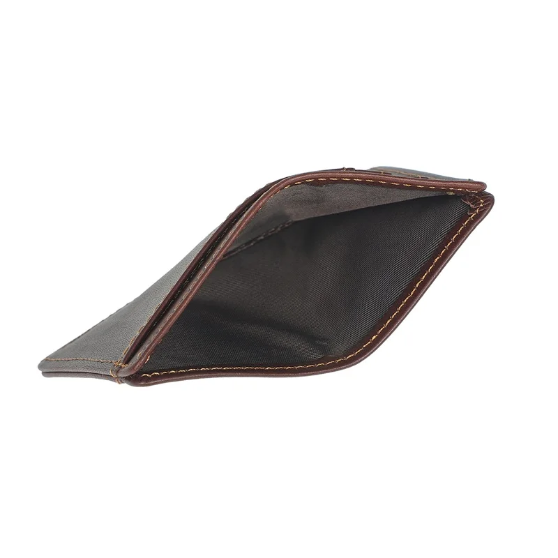 Slim Credit Card Holder Wallet for Men Women RFID Blocking Minimalist Mens Wallets Thin Genuine Leather Front Pocket Card Case