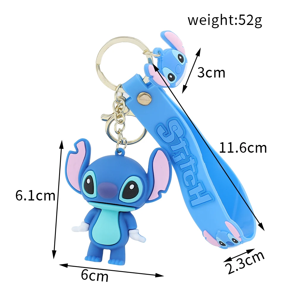 Porte-clés Dessin Animé Disney Lilo & Stitch Rose Angie, Pour Sac À Dos De  Fille, Pendentif, Accessoires Bijoux - Porte-clés - AliExpress