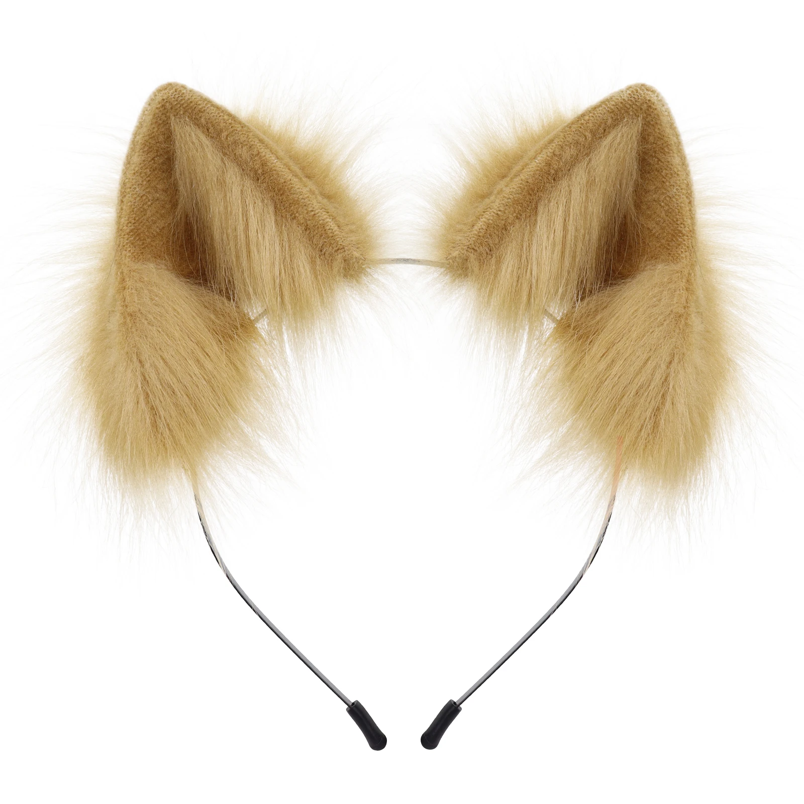 Luxurious Faux Fur Animal Ears Headband - Furry Cat & Fox Ear Costume Accessory