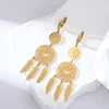 EILIECK 316L Stainless Steel Feather Dream Catcher Dangle Earrings For Women 2024 New Fashion Ear Drop Waterproof Jewelry Gift 3
