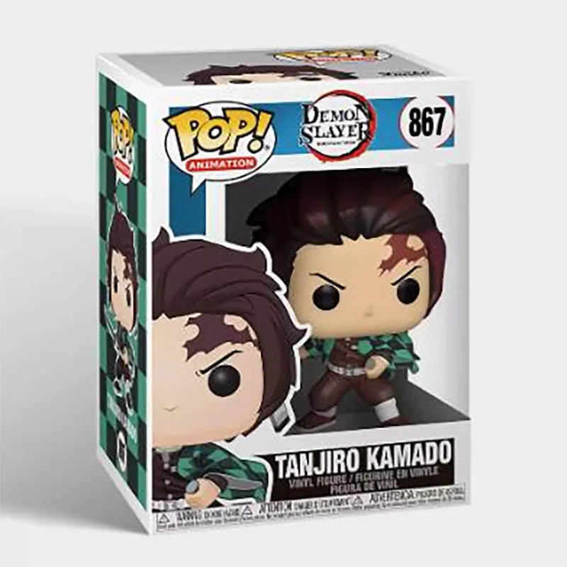 Funko Pop Animation Demon Slayer Tanjiro Kamado Tanjiro #867 Vinyl Figure Dolls Action Figure Toys Bambole Da Collezione Regali
