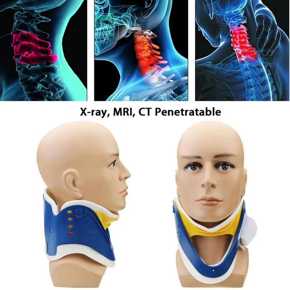 4 Gears Medical Therapy Neck Collar Cervical Traction Support Brace Stretcher For Camping Hiking Outdoor
