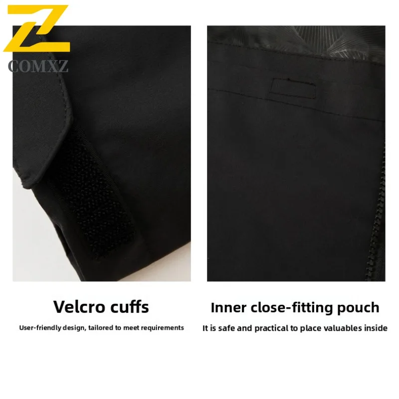 COMXZ Mens Comfortable Jacket Outdoor Adventure Thickened Warm Parka 2025 Street Style Cold Resistant Winter Windbreaker