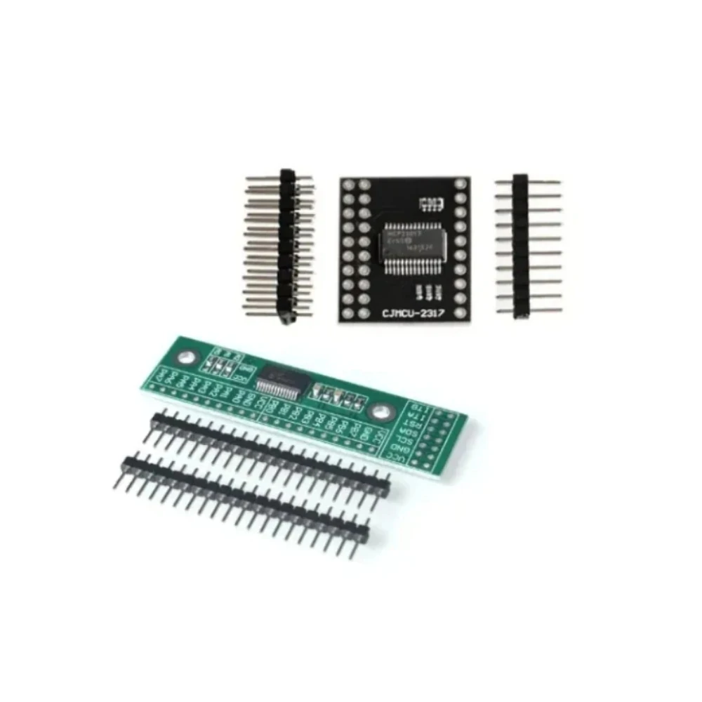 I2C IO-Uitbreidingsmodule – 16 Kanalen – MCP23017-E/SS – 3V~5,5V – 25mA – Met Pinheader – Voor Arduino En Microcomputers