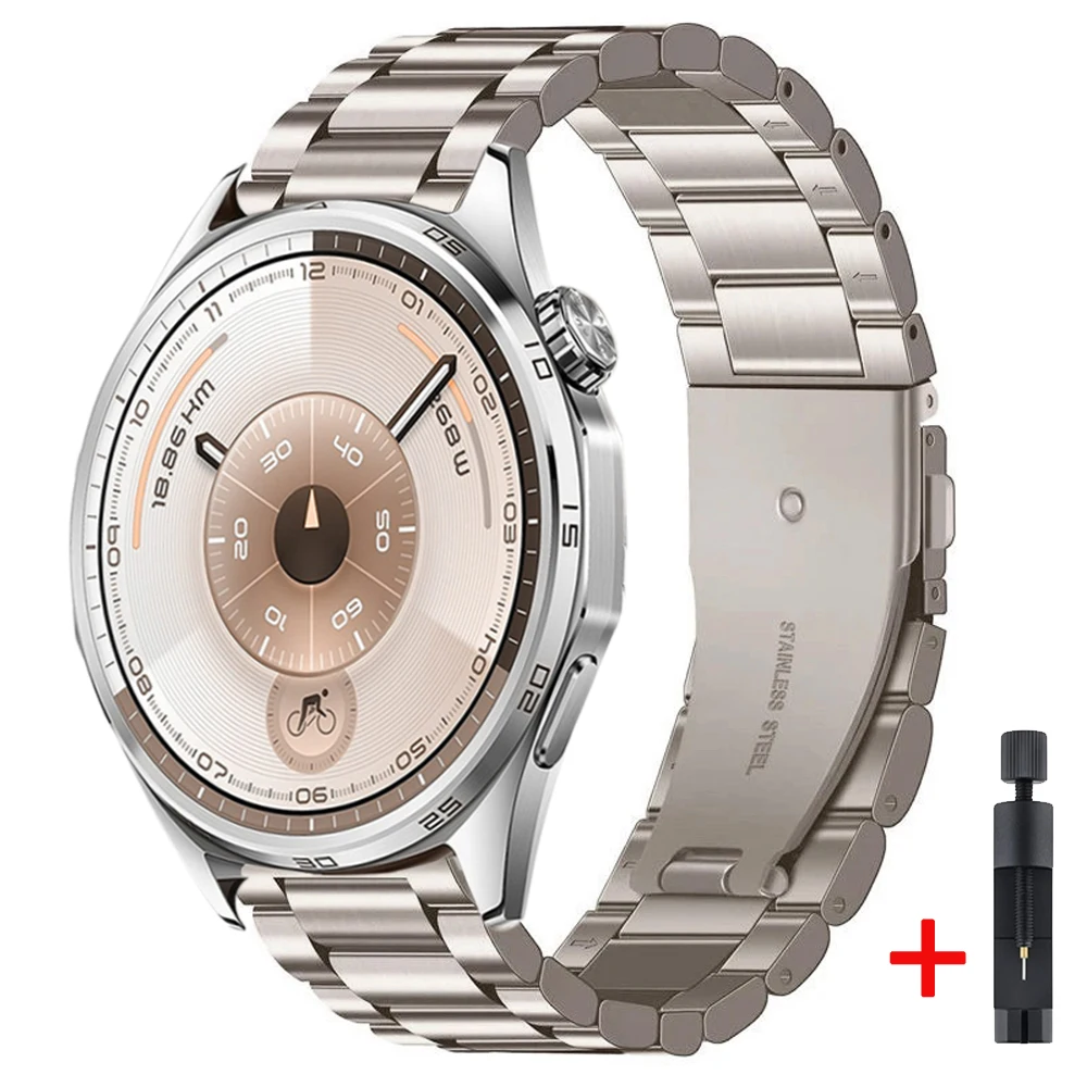 Elegant 22mm Metal Strap - Fashion Wristband