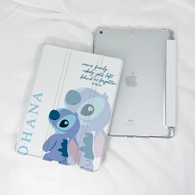 Disney Cartoon Stitch Ipad Beschermhoes 2021 10.2 11 12.9 Inch Drie Fold Cover Ipad Air 5 4 Shockproof mini 6 Leuke Case - AliExpress